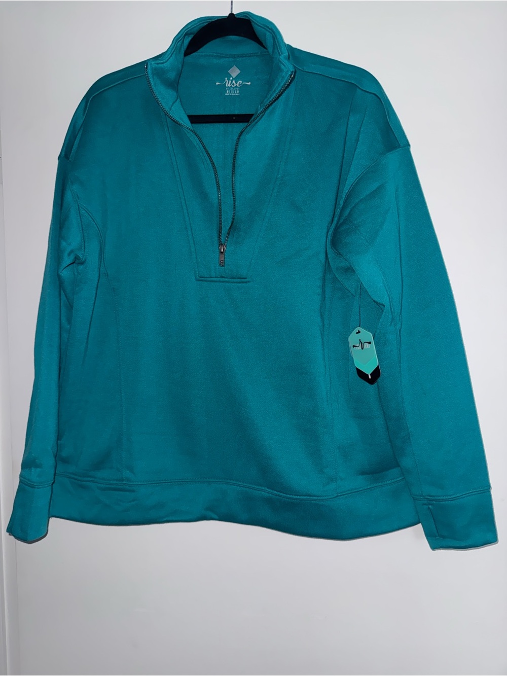 Teal lularoe persistant half zip